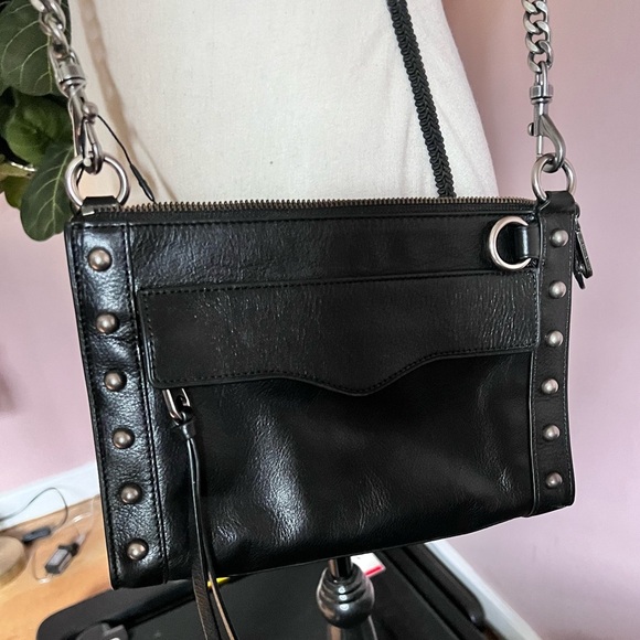 NWT Rebecca Minkoff M.A.B. Crossbody with Studs LEATHER - Picture 4 of 9